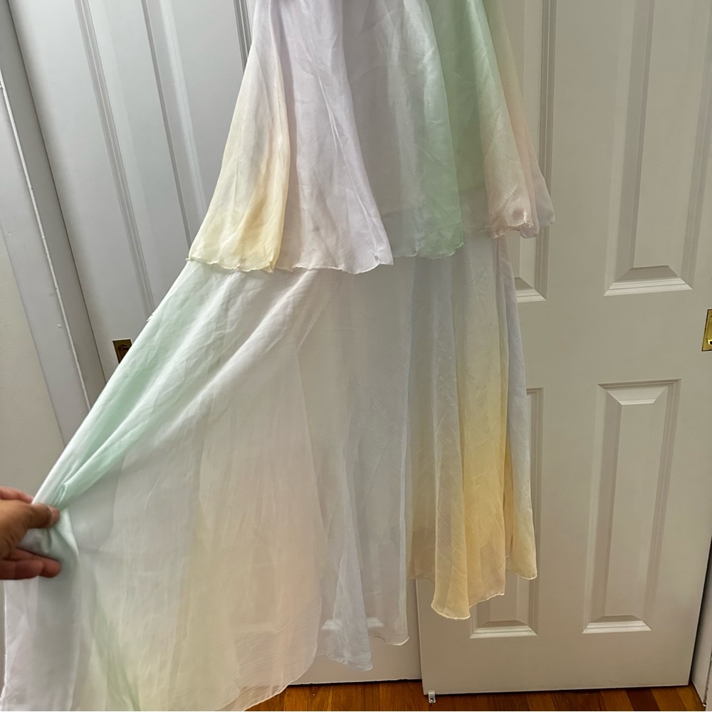 Free People OPT Elena Pastel Tiered Maxi Dress - Picture 7 of 8